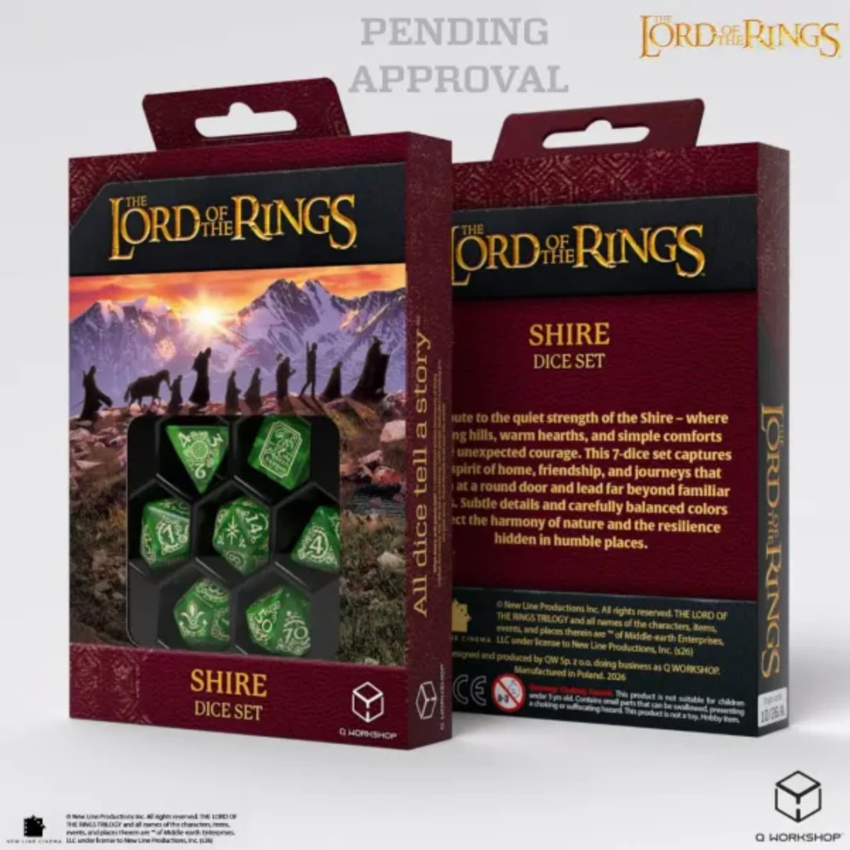 Q-Workshop Goblins The Hobbit 10 × D6 Dice Set