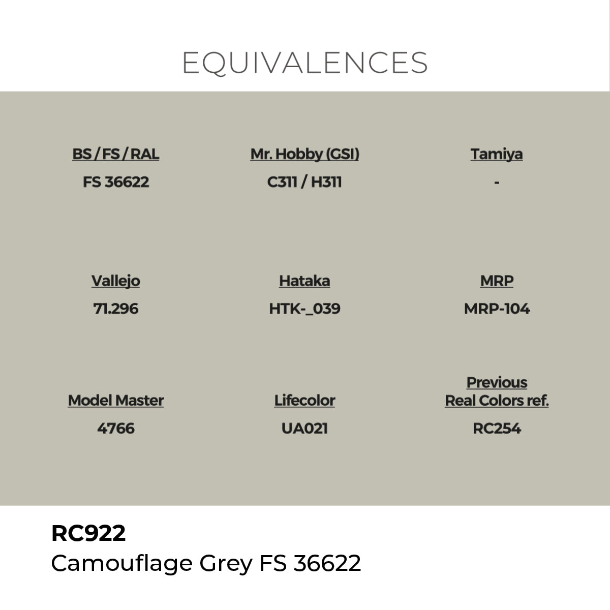 AK Interactive REAL COLORS Camouflage Grey Fs 36622 17 ml.