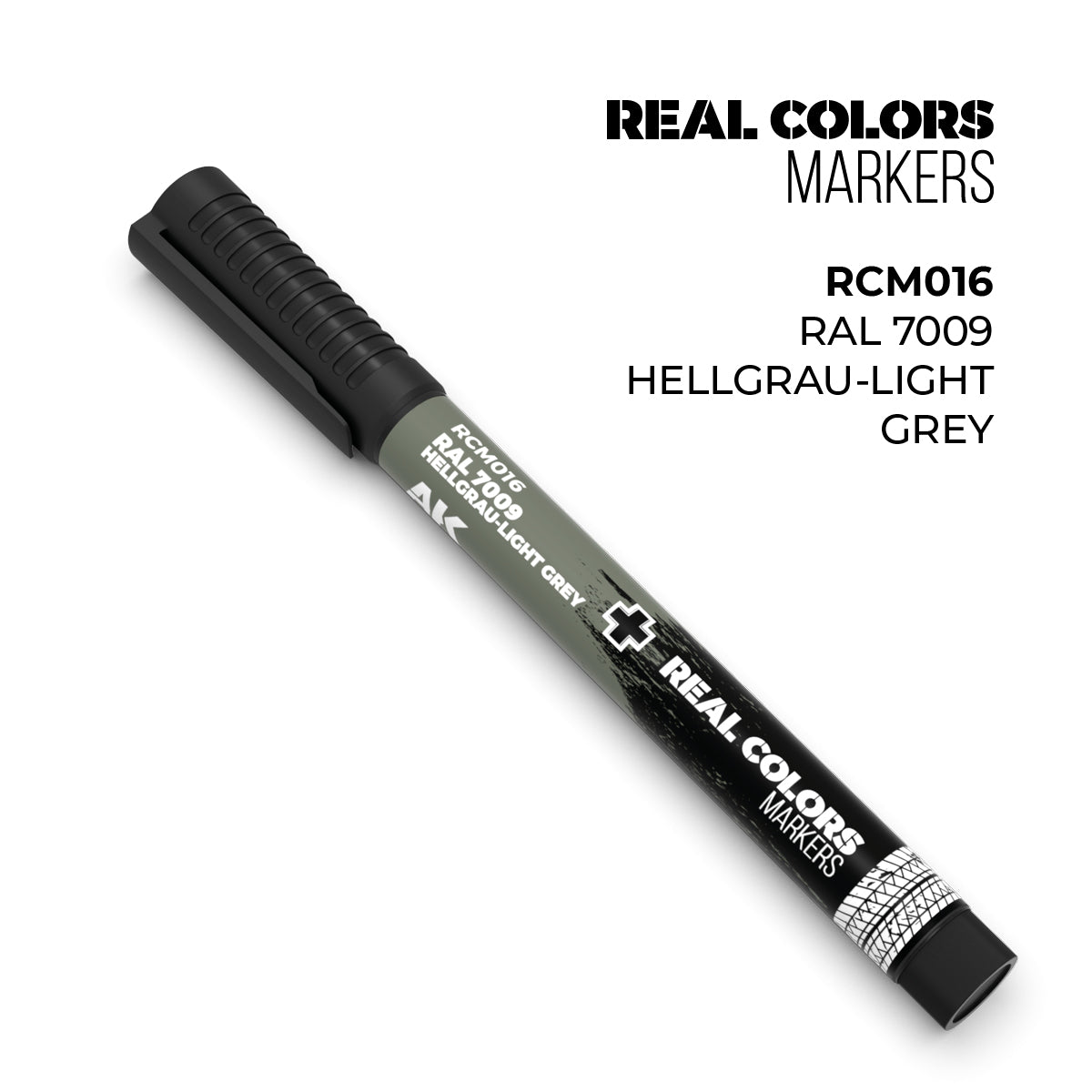 AK Interactive REAL COLORS MARKERS Ral 7009 Hellgrau-Light Grey