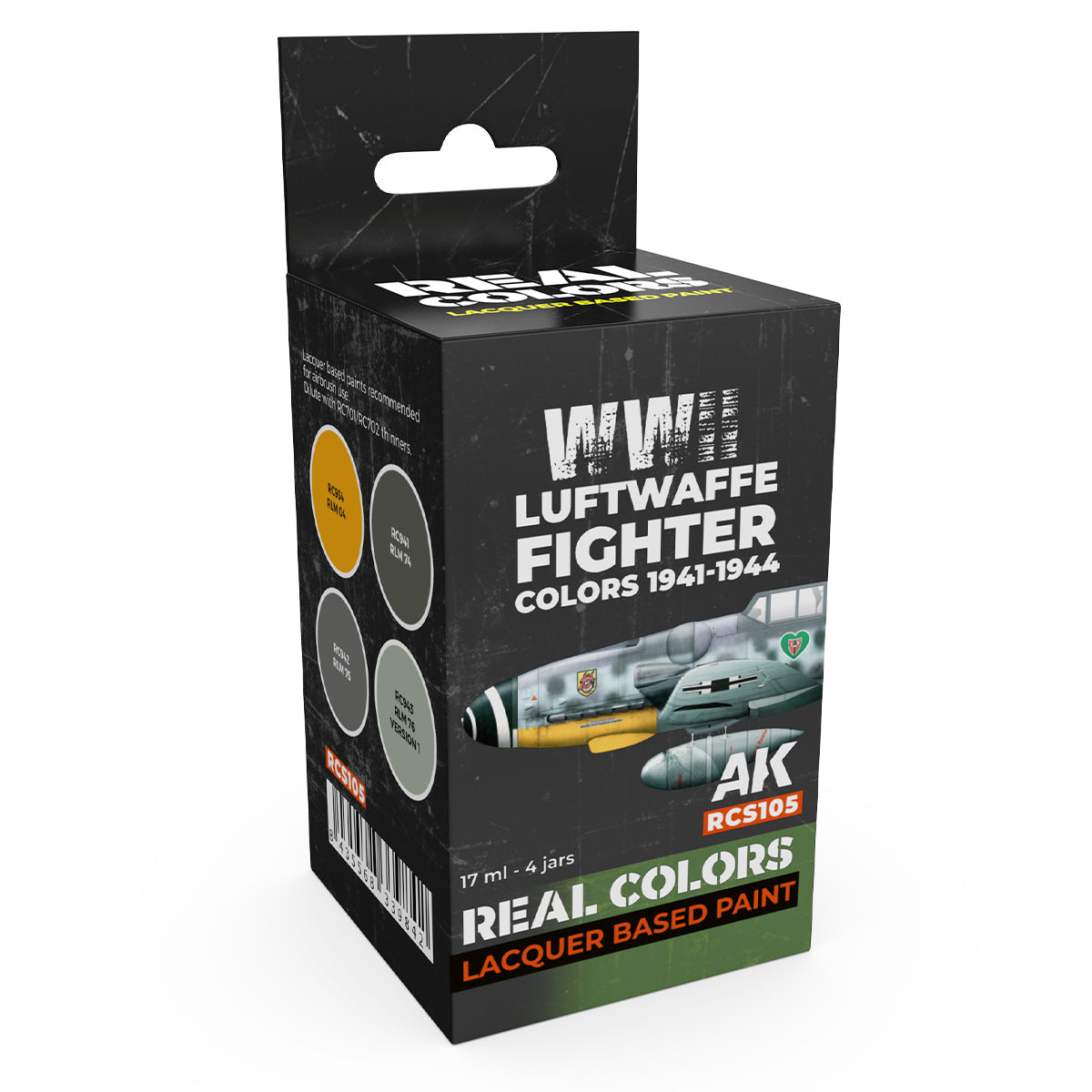 AK Interactive REAL COLORS SETS Luftwaffe Fighter Colors 1941-1944 Set