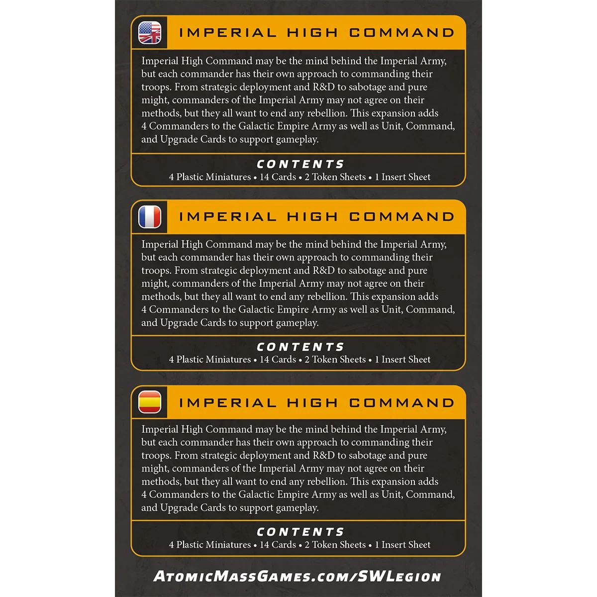 Star Wars Legion Imperial High Command