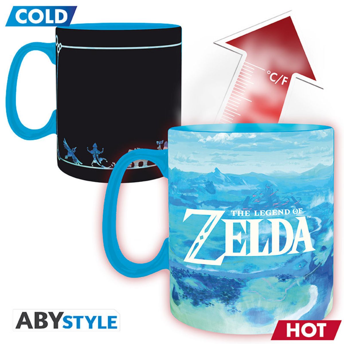 The Legend Of Zelda Tasse Heat Change 460ml Breath The Wild