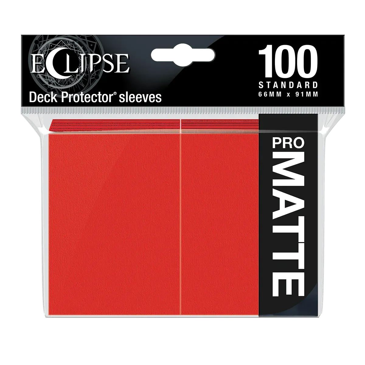 Ultra Pro Eclipse Matte Standard Sleeves Apple Red