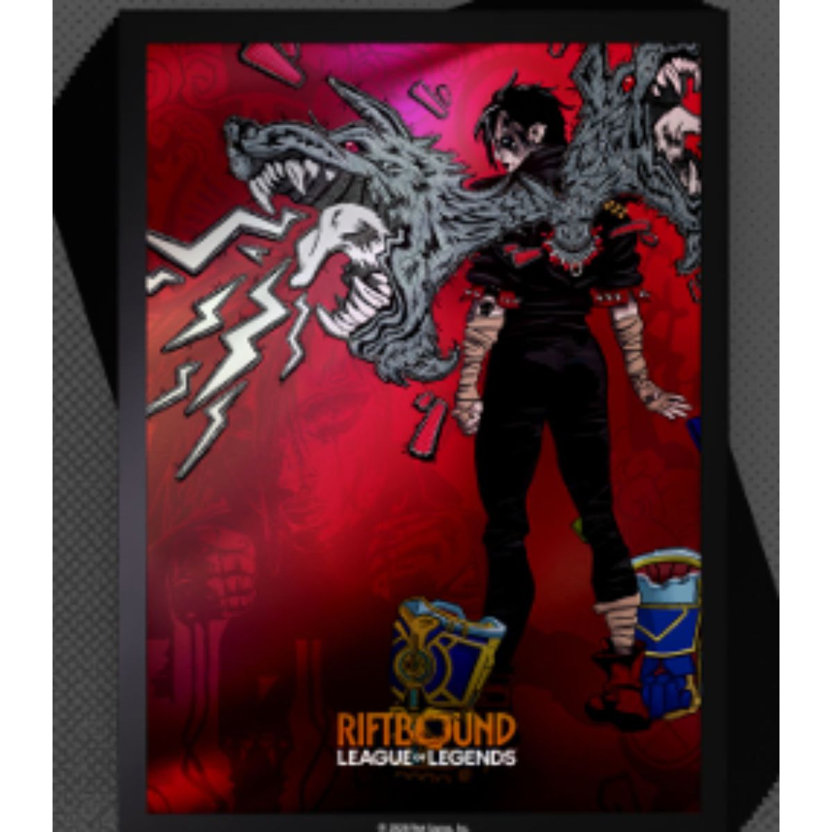Riftbound Unleashed Art Sleeves Vi Piltover Enforcer