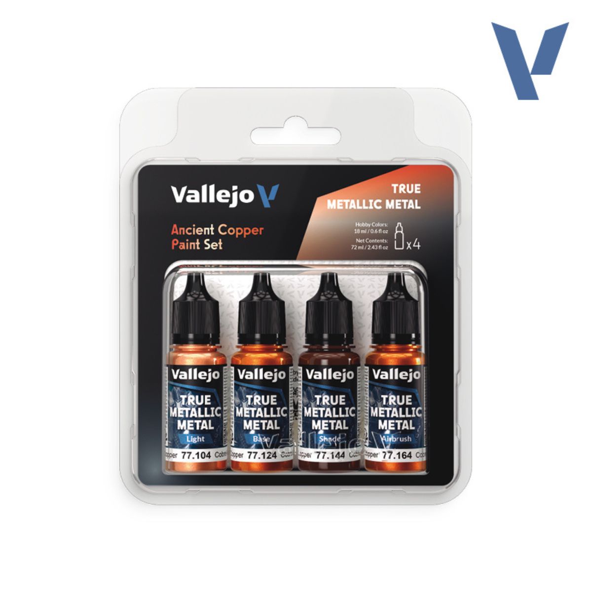 Vallejo Ancient Copper- True Metallic Metal Paint Set
