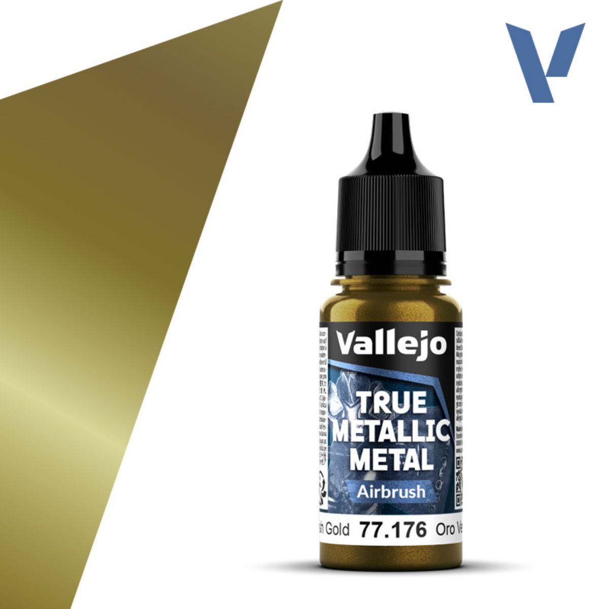 Vallejo Greenish Gold 18 ml - True Metallic Metal Airbrush