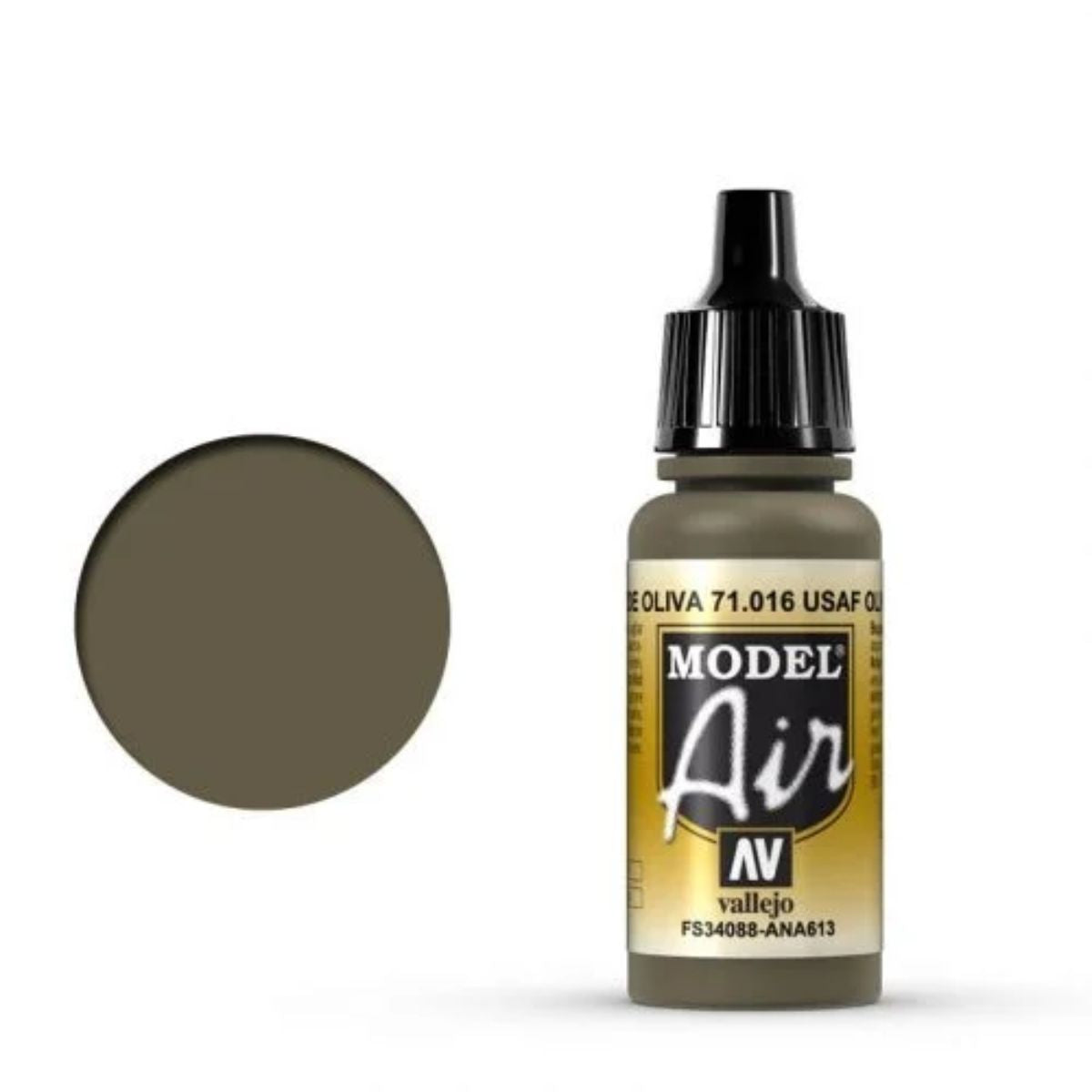 Vallejo Model Air 016 USAF Olive Drab (17 ml)