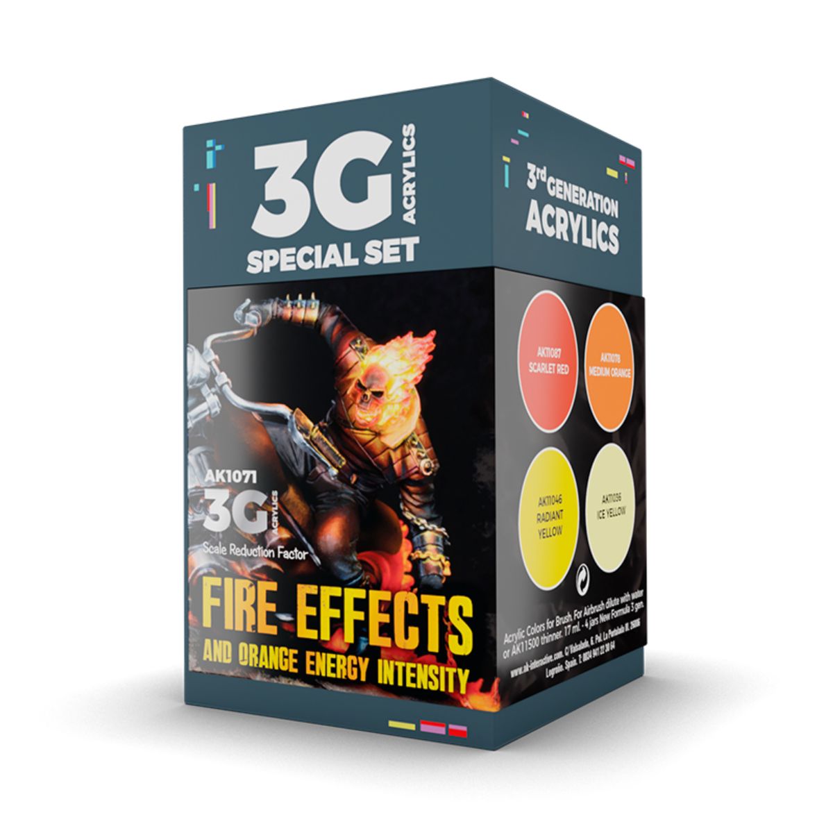 AK Interactive Wargame Color Set Fire Effects