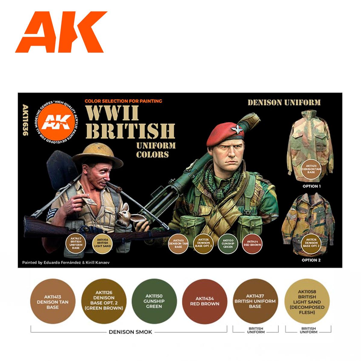 AK Interactive Wwii British Uniform Colors 3G