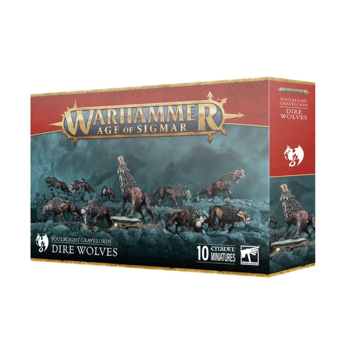 Warhammer Age of Sigmar Soulblight Gravelords Dire Wolves