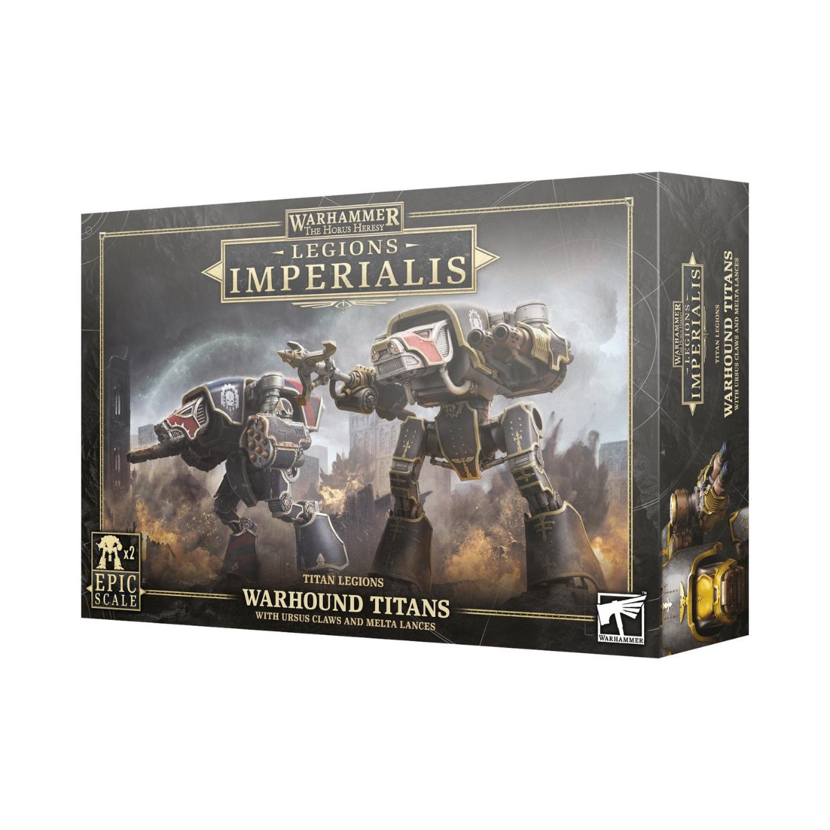 Warhammer The Horus Heresy Legions Imperialis Titan Legions Warhound Titans with Ursus Claws and Melta Lances