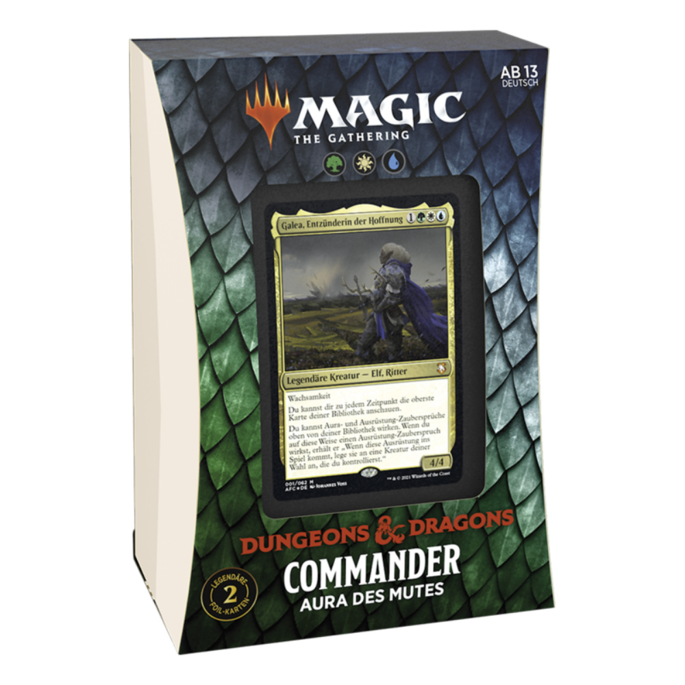 D&D Adventures in the Forgotten Realms - Commander-Deck - Aura des Mutes - deutsch