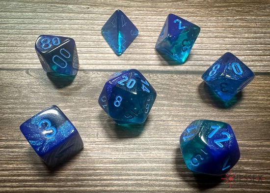 Chessex Polyhedral 7-Die Würfel-Set Opaque - Schwarz/Rot