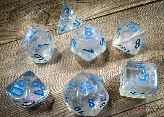 Chessex Polyhedral 7-Die Würfel-Set Opaque - Schwarz/Rot