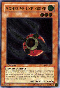 Haftender Sprengstoff (V.1) SOI-011 Ultimate Rare Near Mint Deutsch 1. Auflage