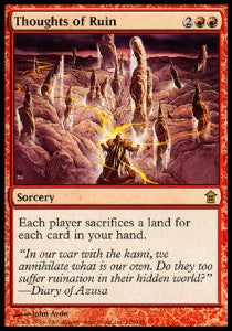 Thoughts of Ruin SOK-118 Rare Light Played Englisch