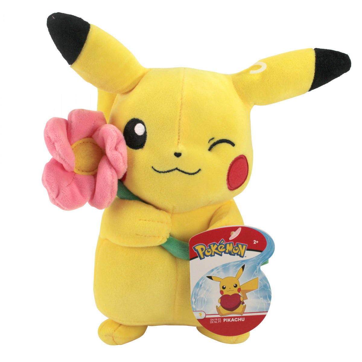 Pokemon 8-Inch Plüsch Pikachu mit Blume/ Pikachu holding Flower