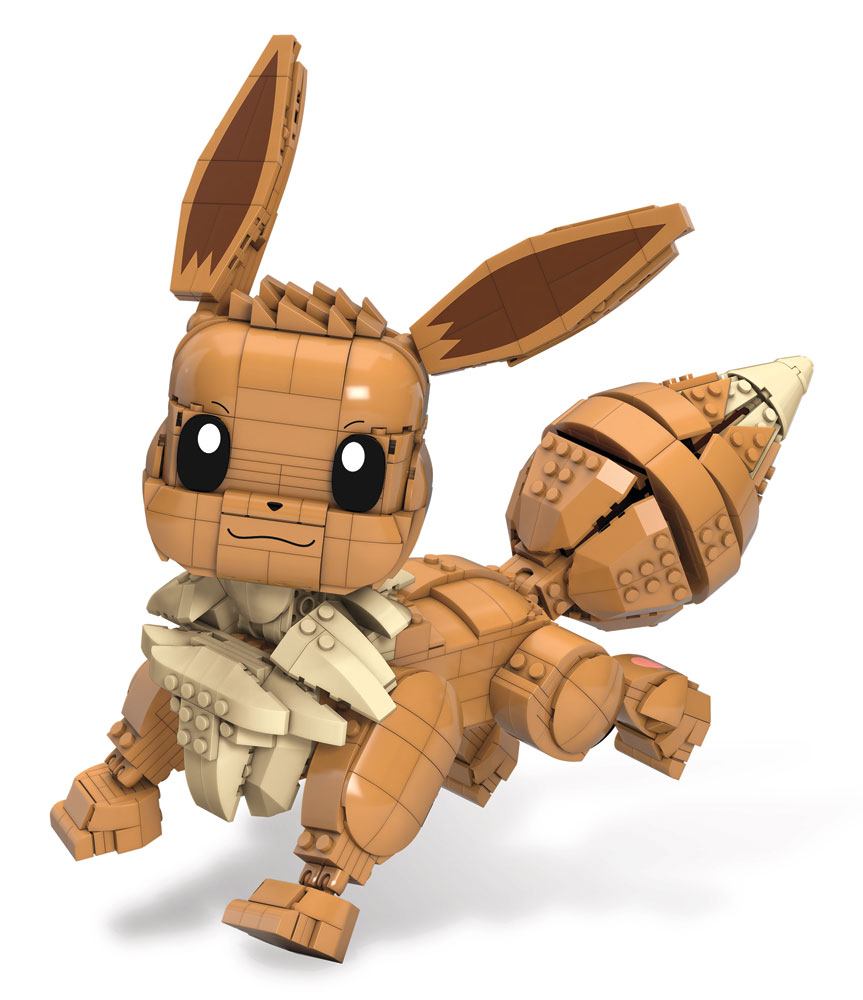 MATTEL Pokémon Mega Construx Wonder Builders Bauset Jumbo Evoli 29 cm