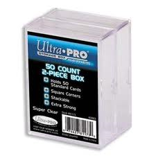 Ultra Pro - 2-Piece 50 Count Storage Box Clear