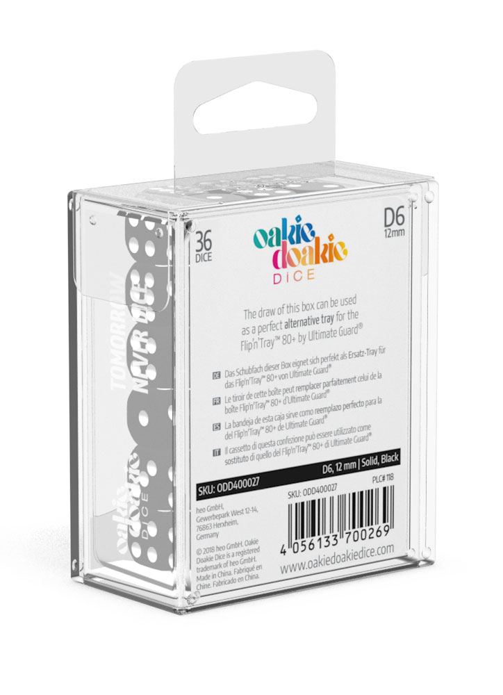 Oakie Doakie Dice W6 Würfel 12 mm Glow in the Dark - Lava (36)