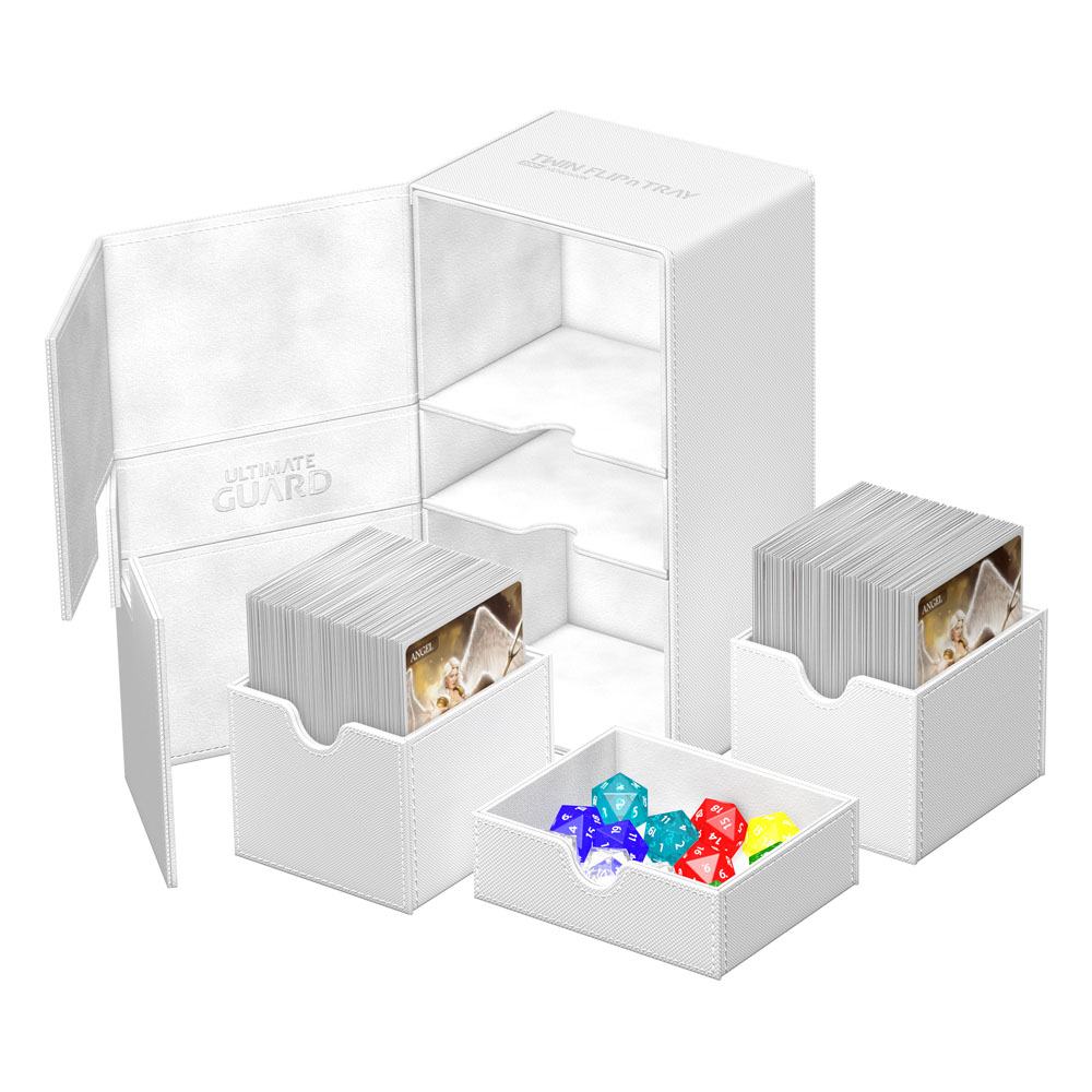 Ultimate Guard Twin Flip`n`Tray 200+ XenoSkin Monocolor Weiß
