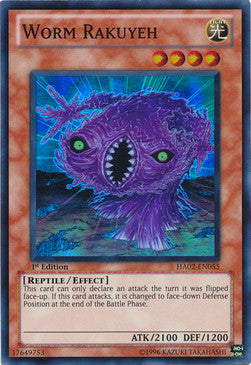 Wurm Rakuyeh HA02-DE055 Super Rare Light Played Deutsch 1. Auflage