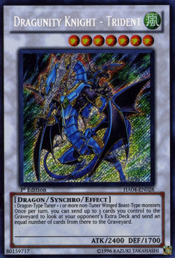 Dracheneinheit-Ritter - Dreizack HA04-DE028 Secret Rare Near Mint Deutsch 1. Auflage