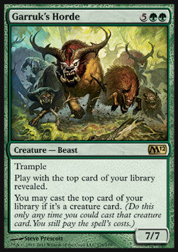 Garruks Horde M12-176 Rare Light Played Deutsch