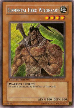 Elemental HERO Wildheart EHC2-003 Secret Rare Excellent Englisch