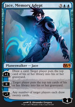 Jace, Memory Adept M14-60 Mythic Light Played Englisch