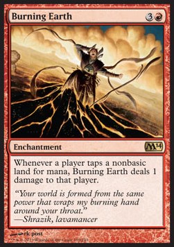 Burning Earth M14-130 Rare Poor Englisch