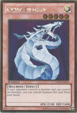 Cyber Drache PGLD-053 Gold Rare Good Deutsch