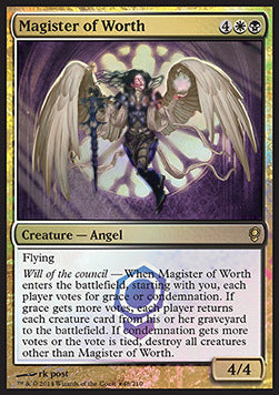 Magister of Worth REL- Rare Light Played Englisch Foil