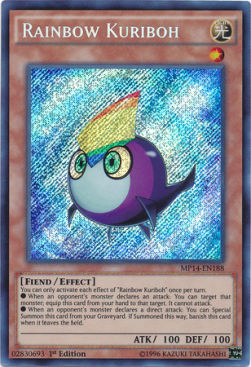 Regenbogen-Kuriboh MP14-188 Secret Rare Excellent Deutsch 1. Auflage