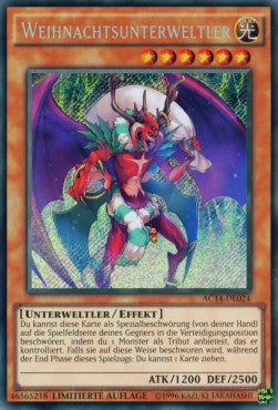 Weihnachtsunterweltler AC14-024 Secret Rare Light Played Deutsch