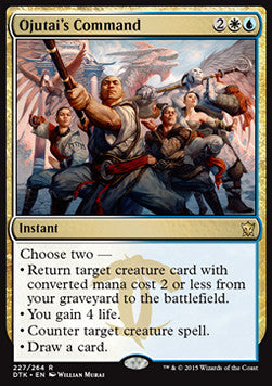 Ojutai's Command DTK-227 Rare Light Played Englisch
