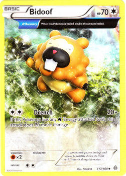 Bidoof PRC-117 Uncommon Excellent Englisch