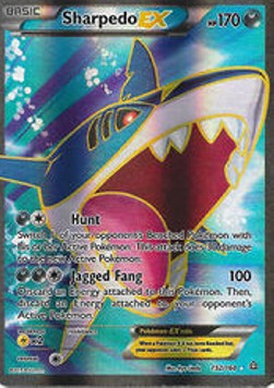 Sharpedo EX PRC-152 Ultra Rare Light Played Englisch