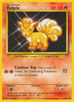 Vulpix BS-68 Common Excellent Deutsch