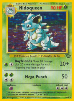 Nidoqueen JU-7 Holo Rare Light Played Deutsch