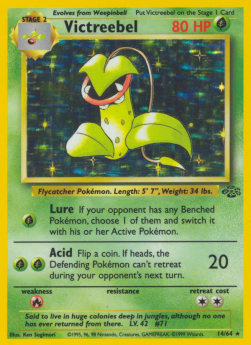 Victreebel JU-14 Holo Rare Played Englisch