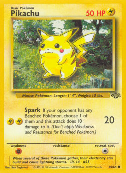 Pikachu JU-60 Common Light Played Deutsch