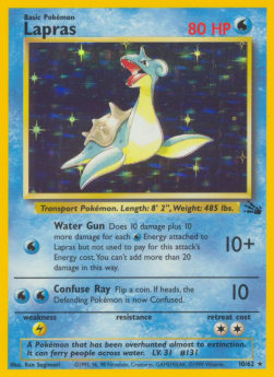 Lapras FO-10 Holo Rare Good Englisch