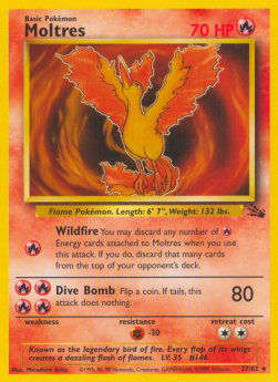 Moltres FO-27 Rare Near Mint Englisch