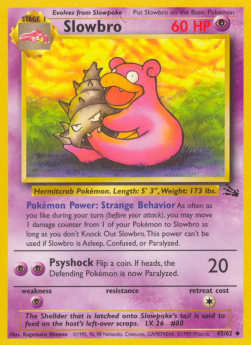 Slowbro FO-43 Uncommon Light Played Englisch