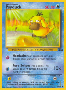 Psyduck FO-53 Common Near Mint Englisch