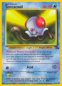 Tentacool FO-56 Common Near Mint Englisch