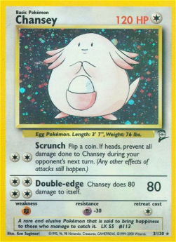 Chansey B2-3 Holo Rare Good Englisch