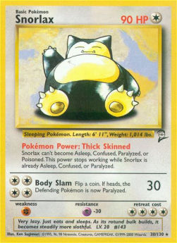 Snorlax B2-30 Rare Near Mint Englisch