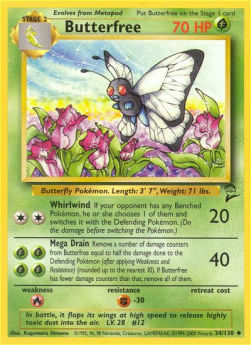 Butterfree B2-34 Uncommon Good Englisch